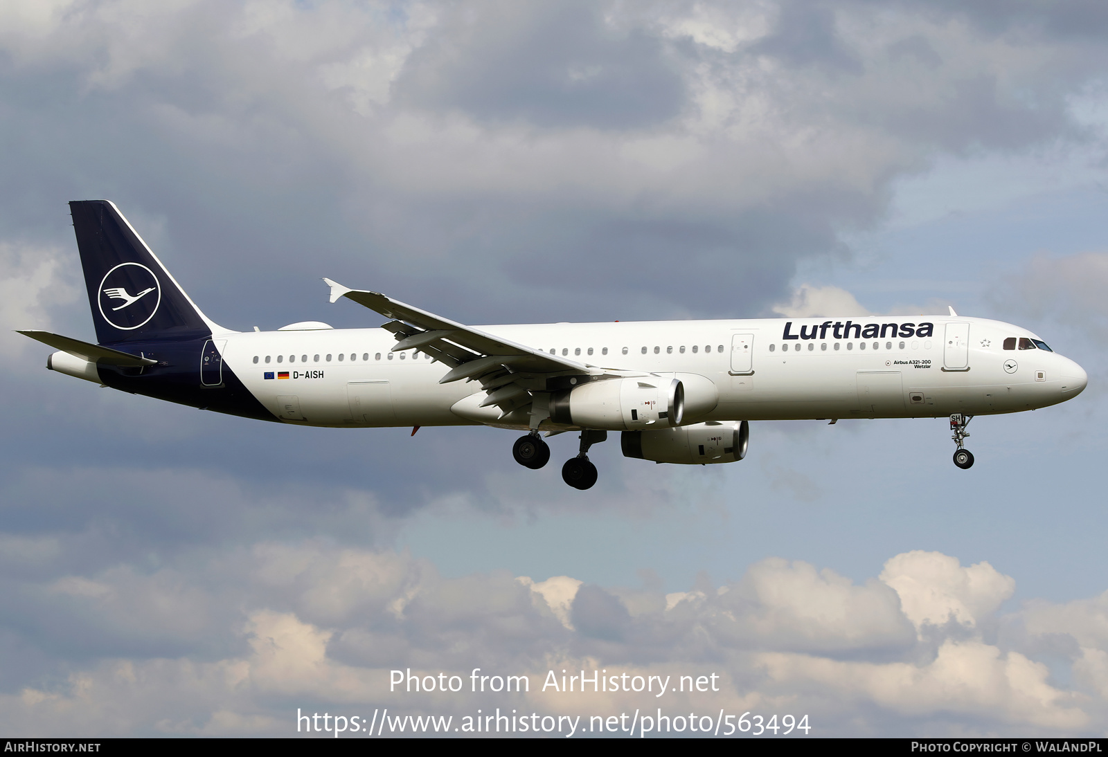 Aircraft Photo of D-AISH | Airbus A321-231 | Lufthansa | AirHistory.net #563494