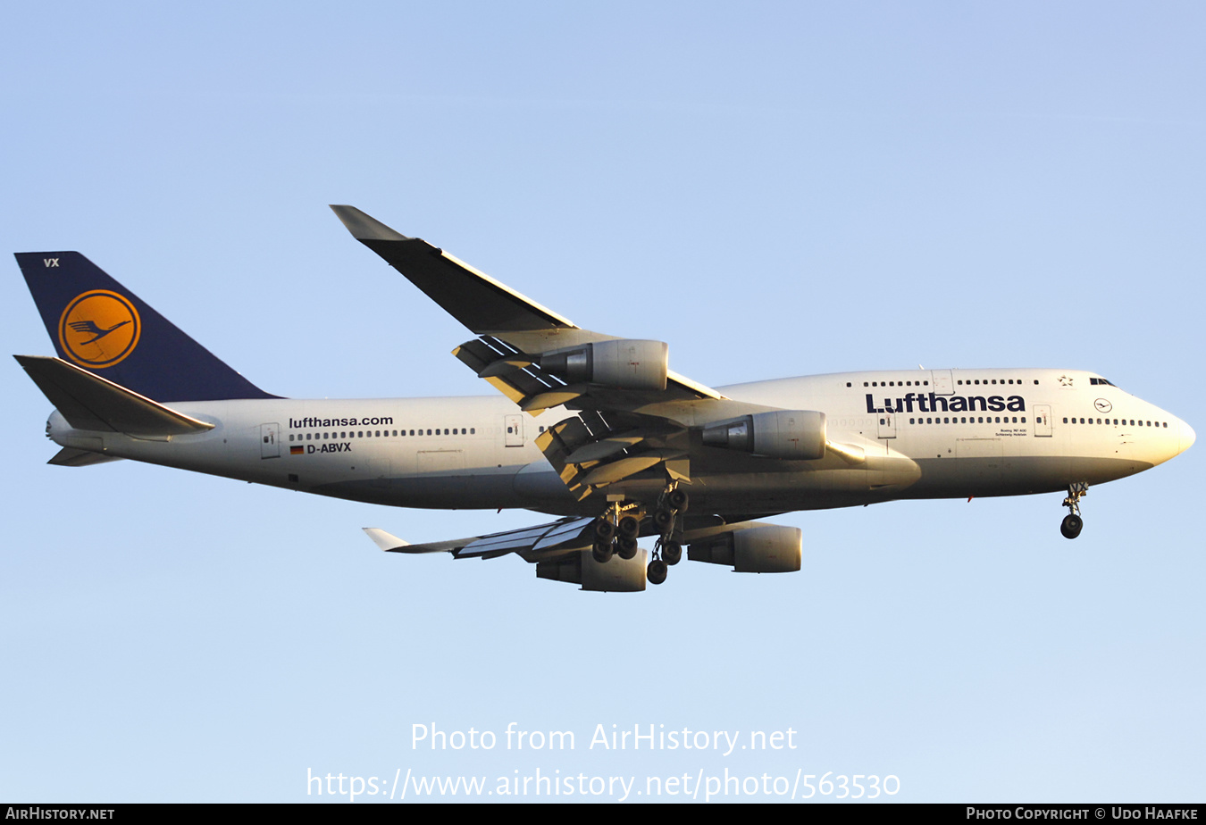 Aircraft Photo of D-ABVX | Boeing 747-430 | Lufthansa | AirHistory.net #563530