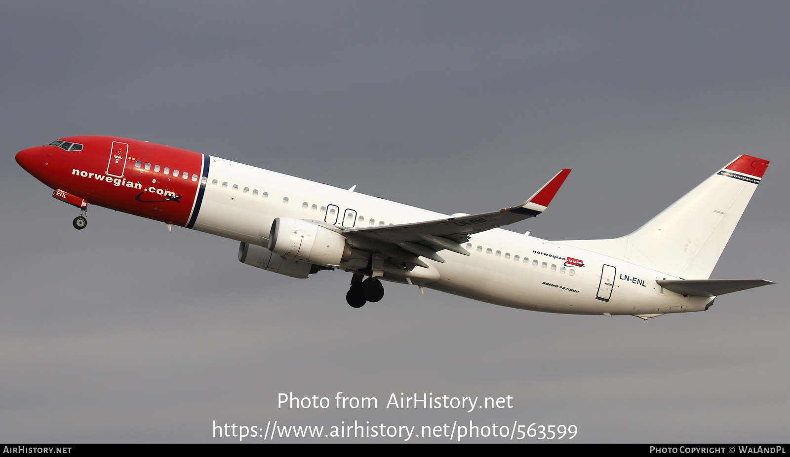 Aircraft Photo of LN-ENL | Boeing 737-8JP | Norwegian | AirHistory.net #563599