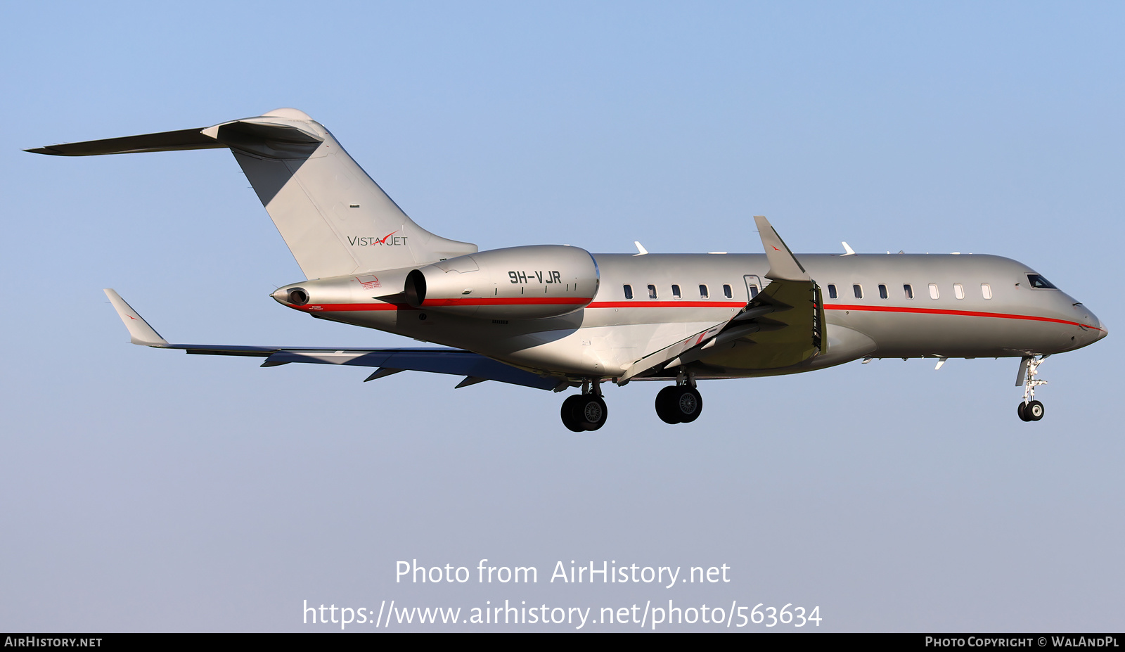 Aircraft Photo of 9H-VJR | Bombardier Global 6000 (BD-700-1A10) | VistaJet | AirHistory.net #563634