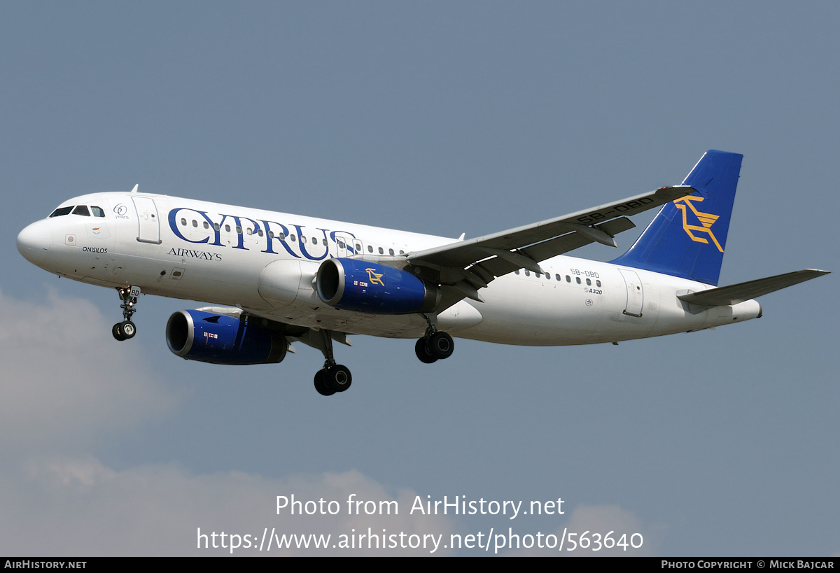 Aircraft Photo of 5B-DBD | Airbus A320-231 | Cyprus Airways | AirHistory.net #563640