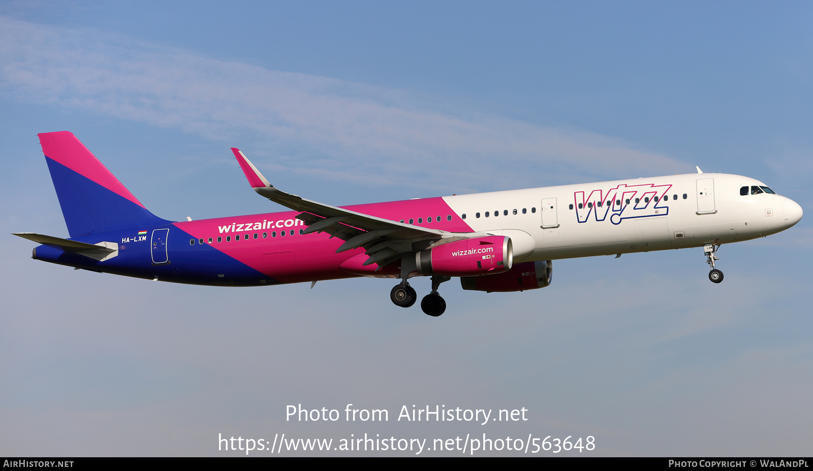 Aircraft Photo of HA-LXM | Airbus A321-231 | Wizz Air | AirHistory.net #563648