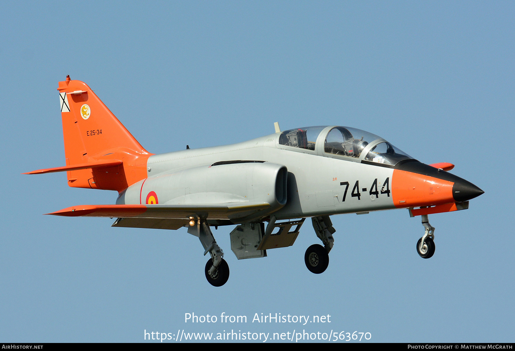 Aircraft Photo of E.25-34 | CASA C101EB Aviojet | Spain - Air Force | AirHistory.net #563670