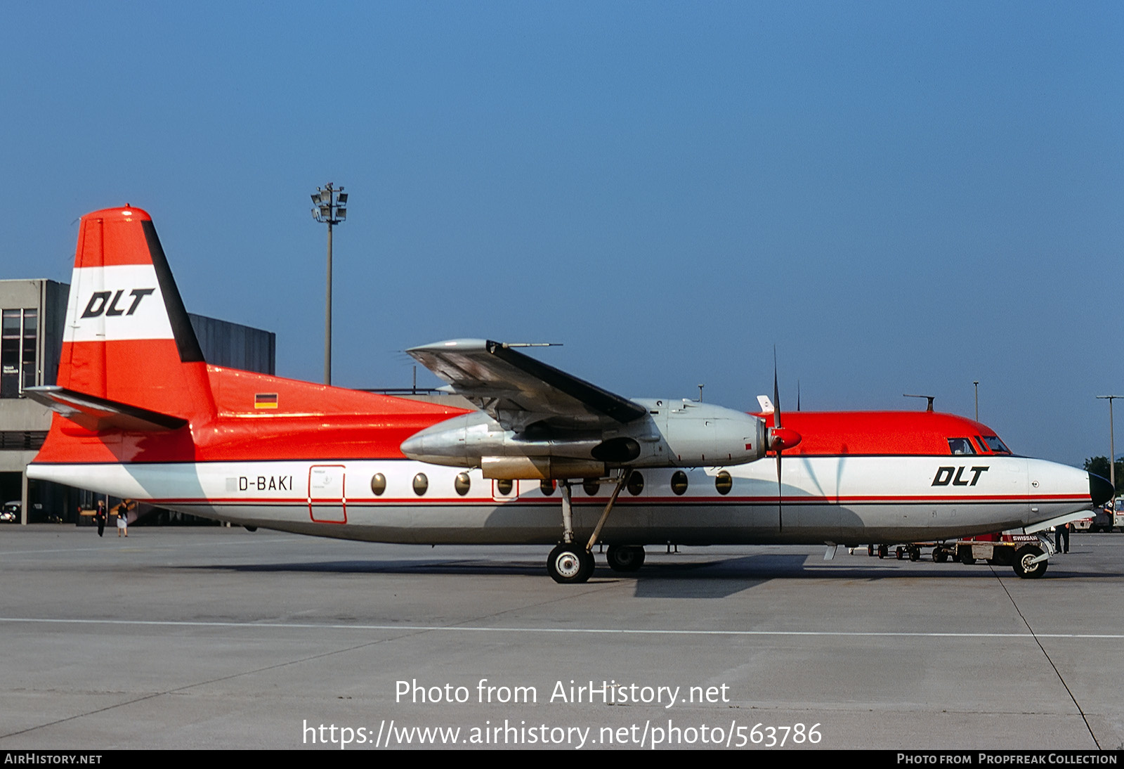 Aircraft Photo of D-BAKI | Fokker F27-100 Friendship | DLT - Deutsche Luftverkehrsgesellschaft | AirHistory.net #563786