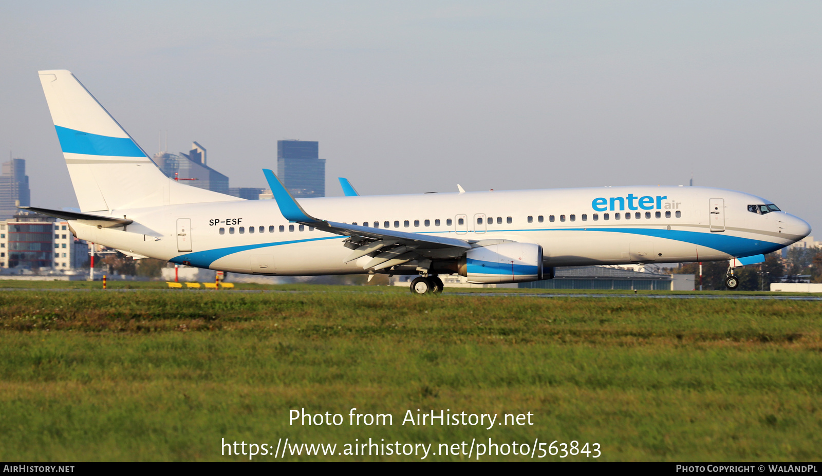 Aircraft Photo of SP-ESF | Boeing 737-8AS | Enter Air | AirHistory.net #563843