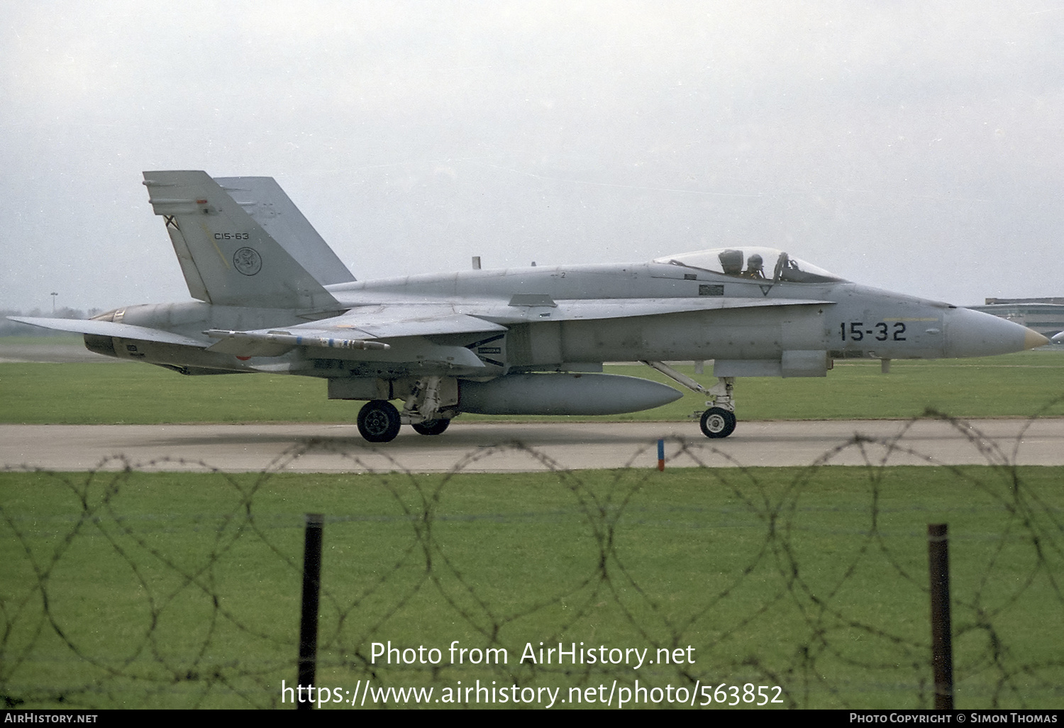 Aircraft Photo of C.15-63 | McDonnell Douglas EF-18A Hornet | Spain - Air Force | AirHistory.net #563852