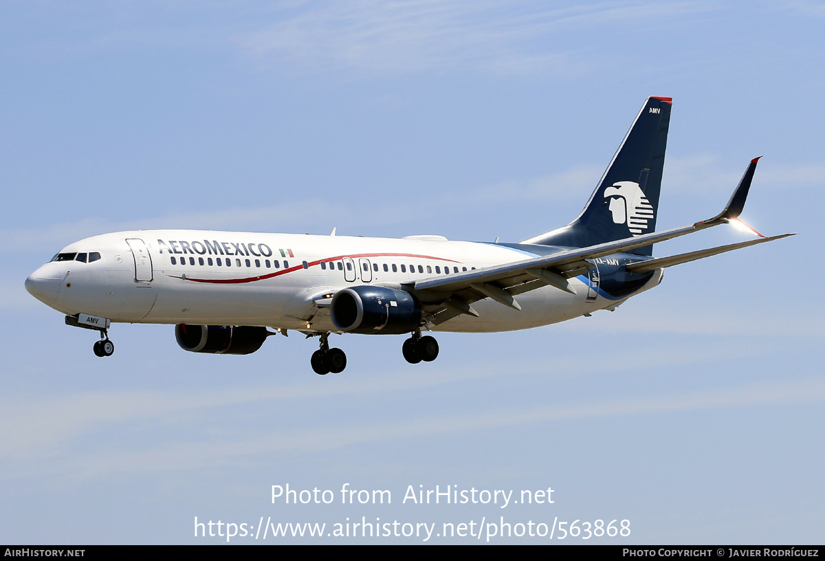 Aircraft Photo of XA-AMV | Boeing 737-852 | AeroMéxico | AirHistory.net #563868