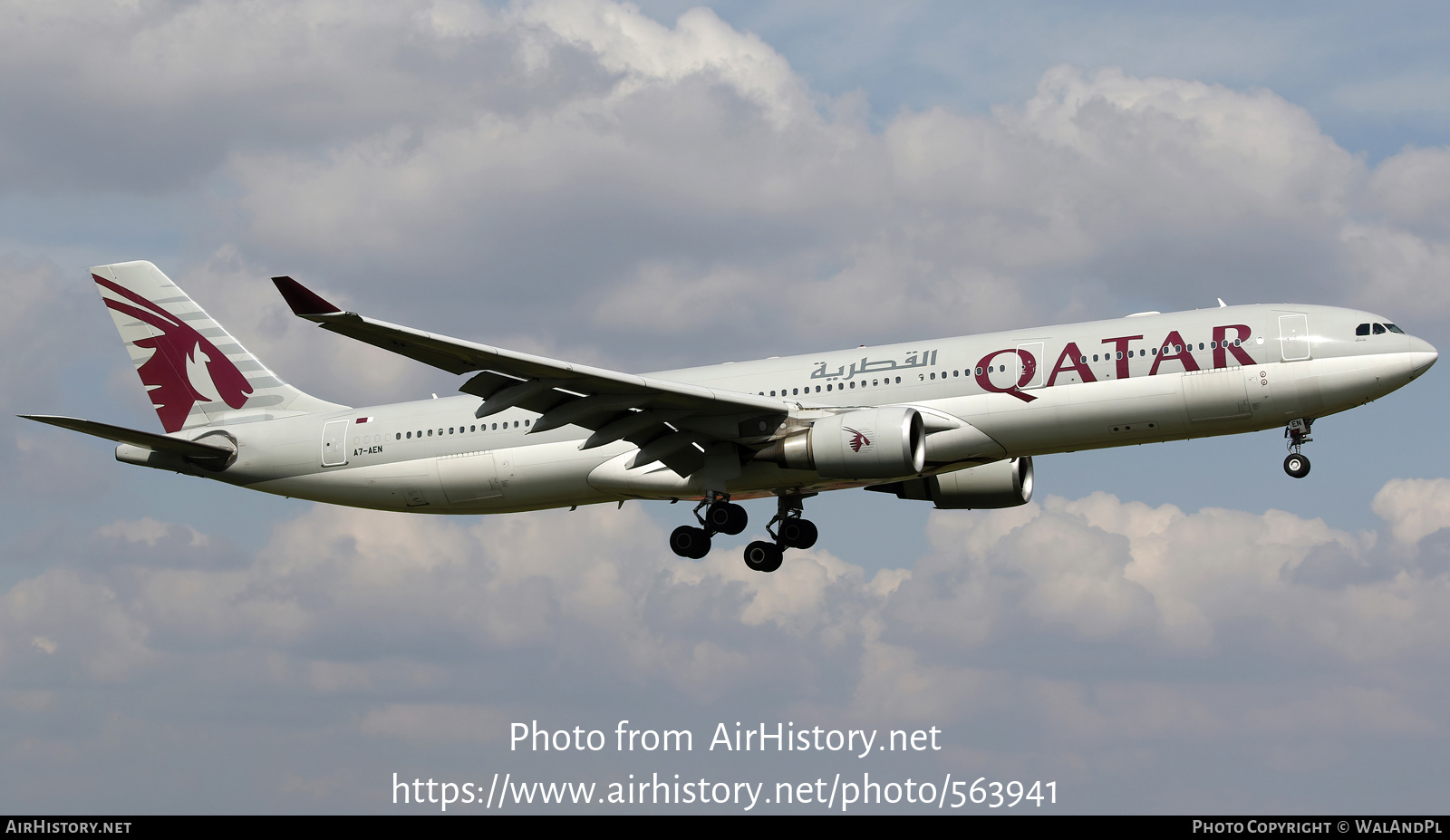 Aircraft Photo of A7-AEN | Airbus A330-302 | Qatar Airways | AirHistory.net #563941