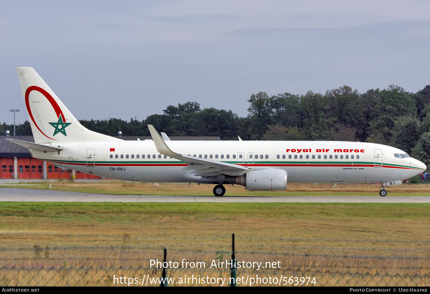 Aircraft Photo of CN-RNJ | Boeing 737-8B6 | Royal Air Maroc - RAM | AirHistory.net #563974