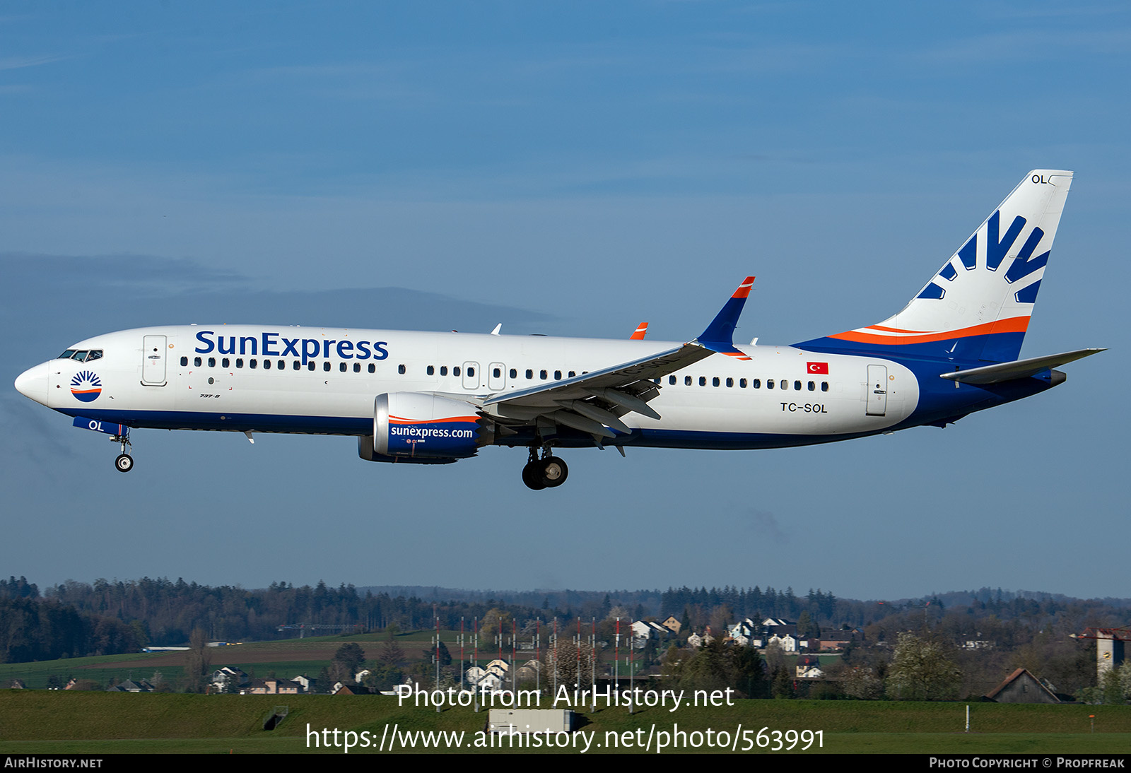 Aircraft Photo of TC-SOL | Boeing 737-8 Max 8 | SunExpress | AirHistory.net #563991