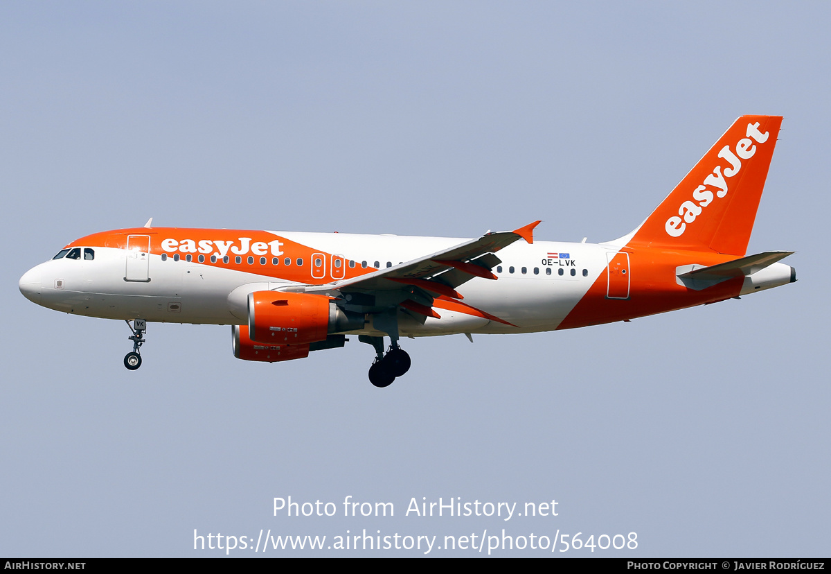 Aircraft Photo of OE-LVK | Airbus A319-111 | EasyJet | AirHistory.net #564008