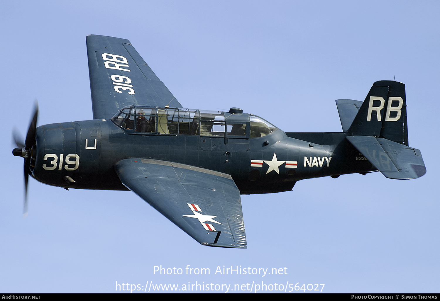 Aircraft Photo of G-BTDP / 53319 | General Motors TBM-3R Avenger | USA - Navy | AirHistory.net #564027