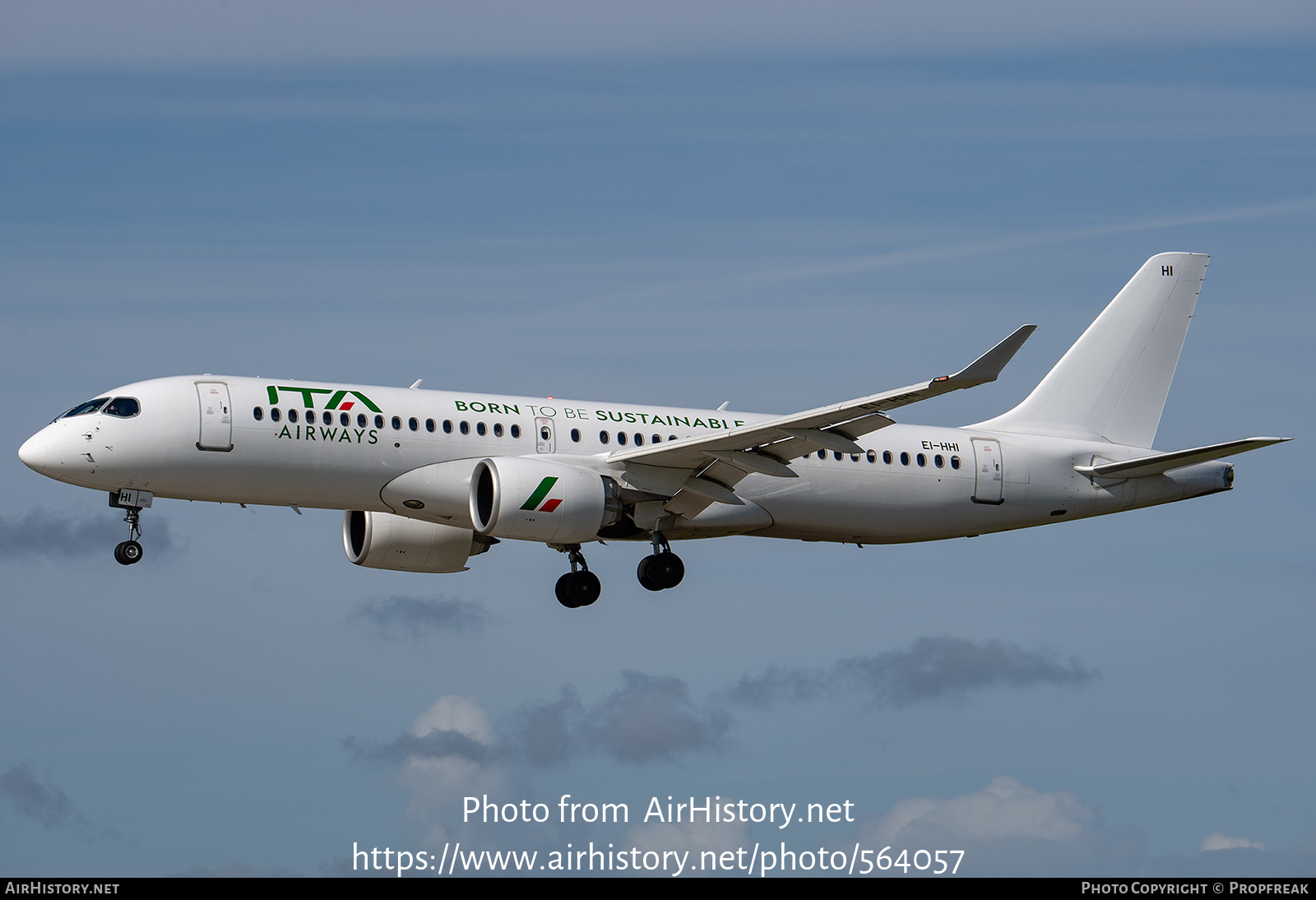 Aircraft Photo of EI-HHI | Airbus A220-371 (BD-500-1A11) | ITA Airways | AirHistory.net #564057