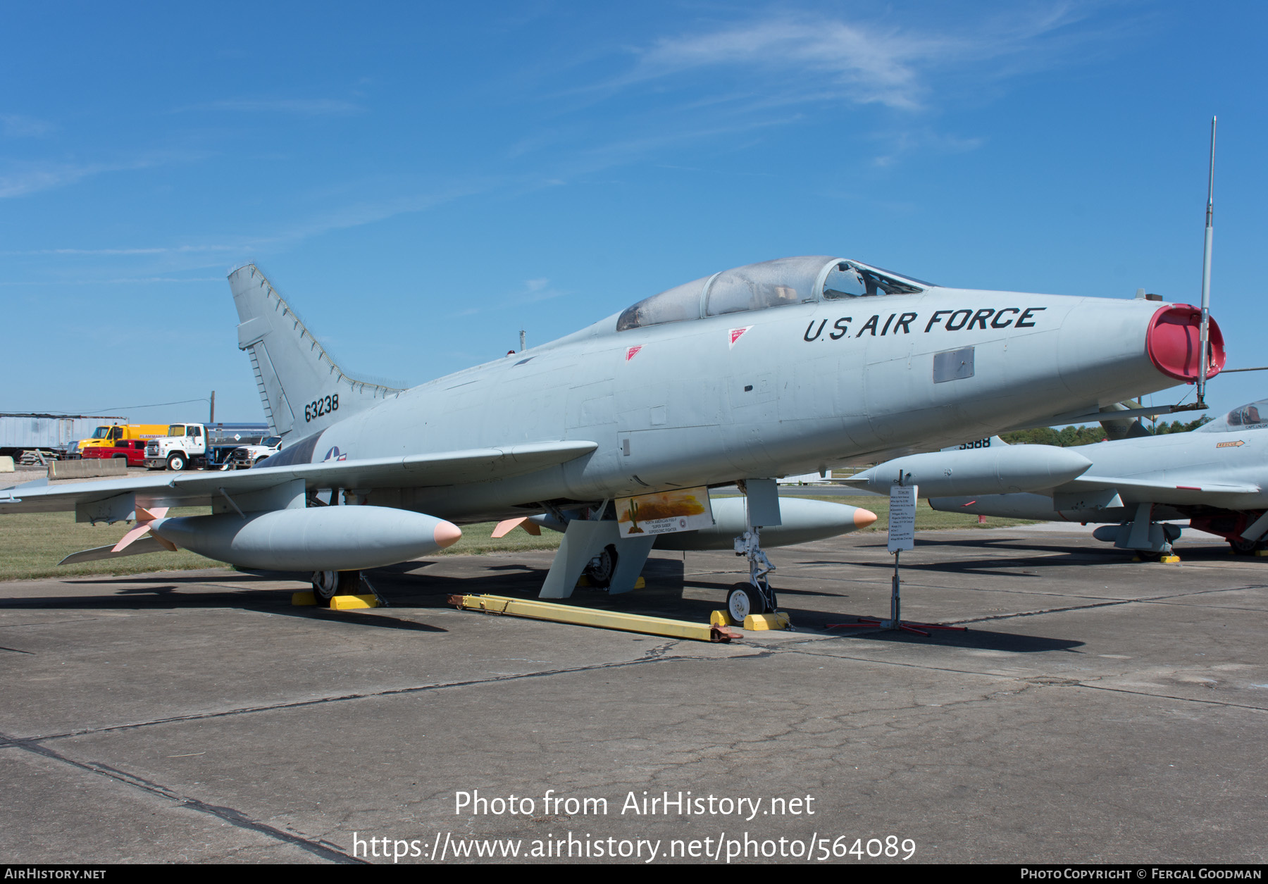 Aircraft Photo of 56-3238 | North American F-100F Super Sabre | USA - Air Force | AirHistory.net #564089