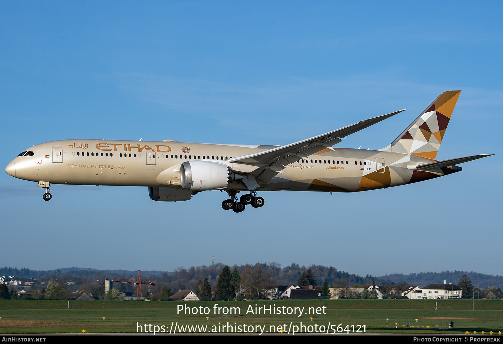 Aircraft Photo of A6-BLR | Boeing 787-9 Dreamliner | Etihad Airways | AirHistory.net #564121