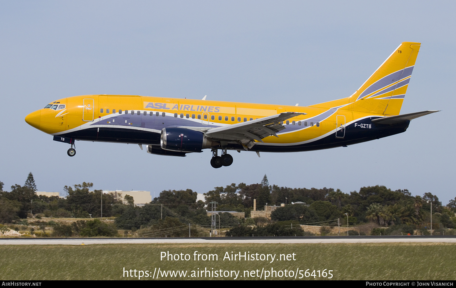 Aircraft Photo of F-GZTB | Boeing 737-33V(QC) | ASL Airlines | AirHistory.net #564165