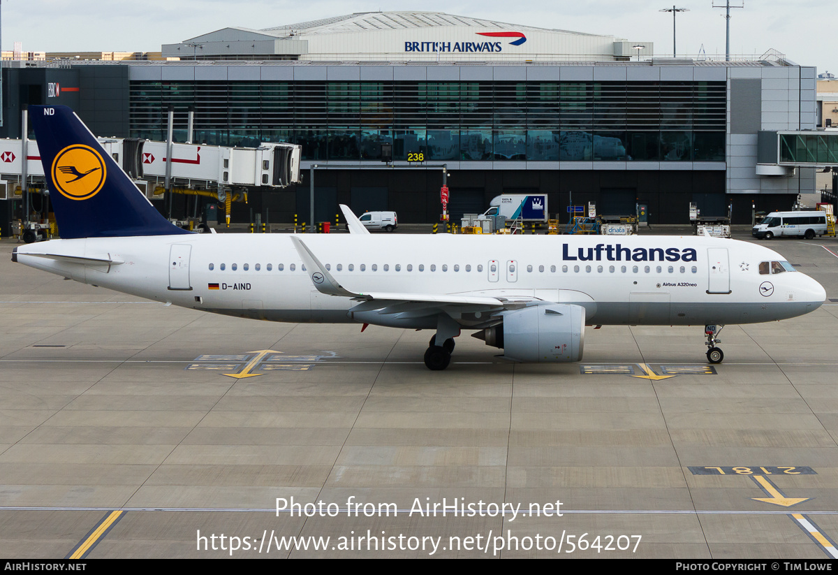 Aircraft Photo of D-AIND | Airbus A320-271N | Lufthansa | AirHistory.net #564207