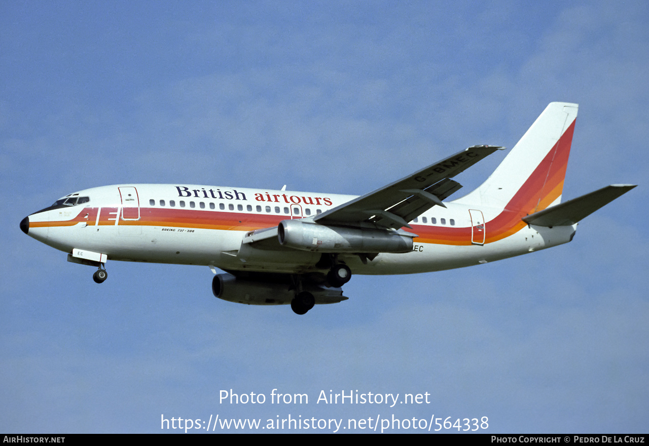 Aircraft Photo of G-BMEC | Boeing 737-2S3/Adv | British Airtours | AirHistory.net #564338