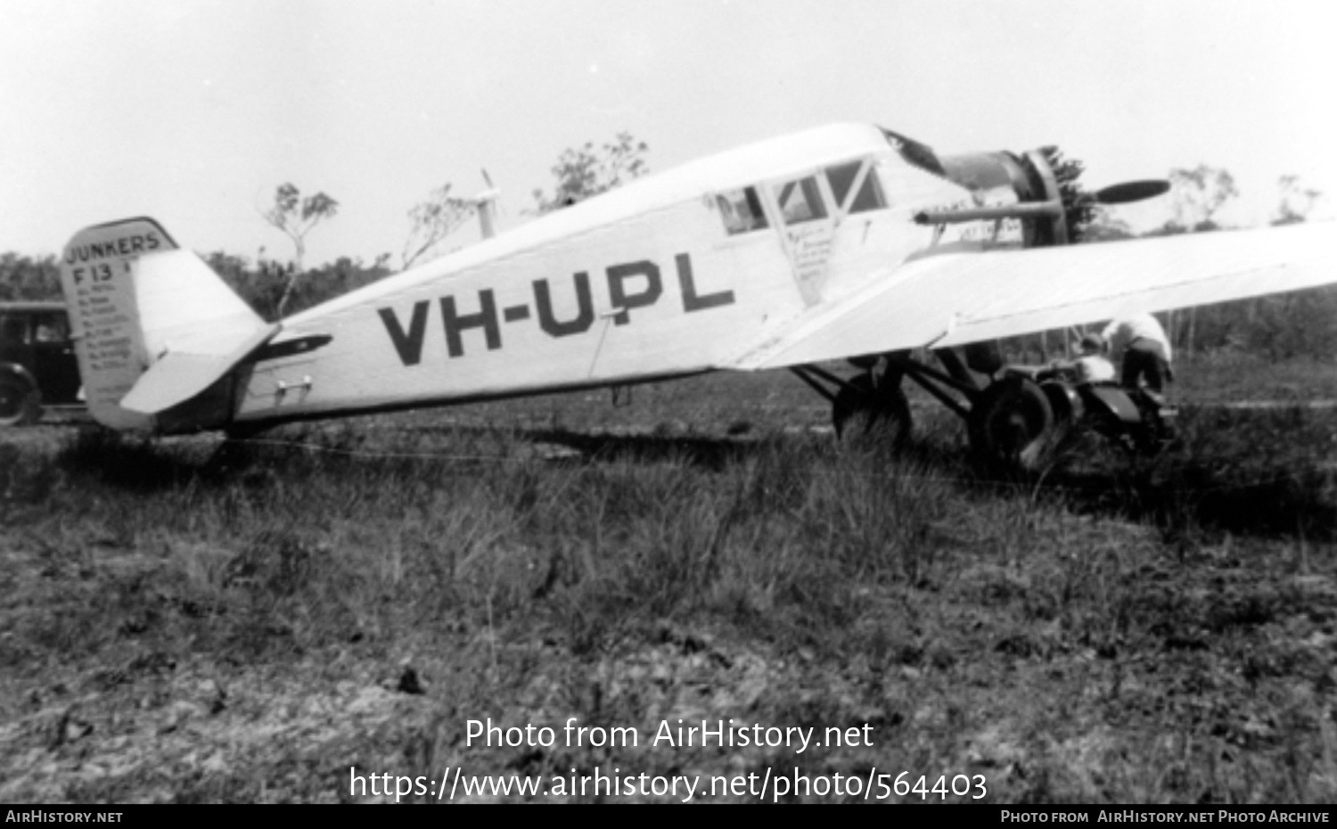 Aircraft Photo of VH-UPL | Junkers F13l | Sky Travel | AirHistory.net #564403