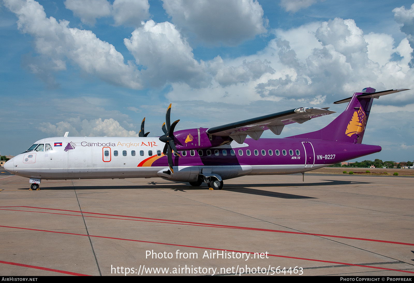 Aircraft Photo of VN-B227 | ATR ATR-72-500 (ATR-72-212A) | Cambodia Angkor Air | AirHistory.net #564463