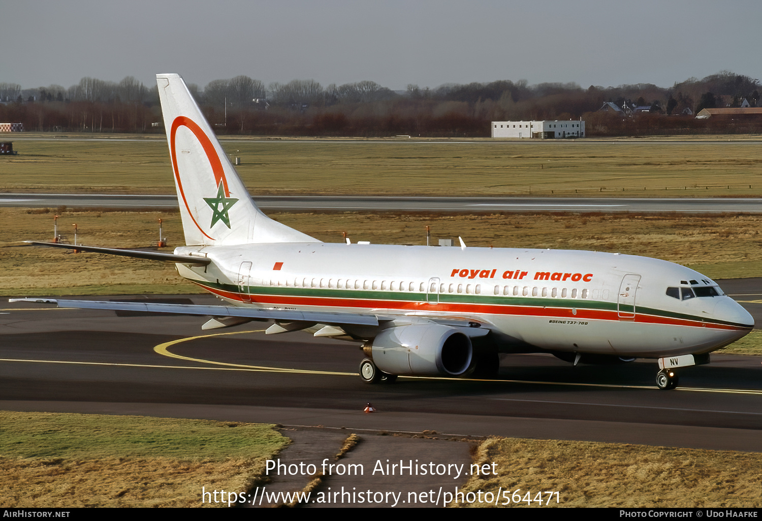 Aircraft Photo of CN-RNV | Boeing 737-7B6 | Royal Air Maroc - RAM | AirHistory.net #564471