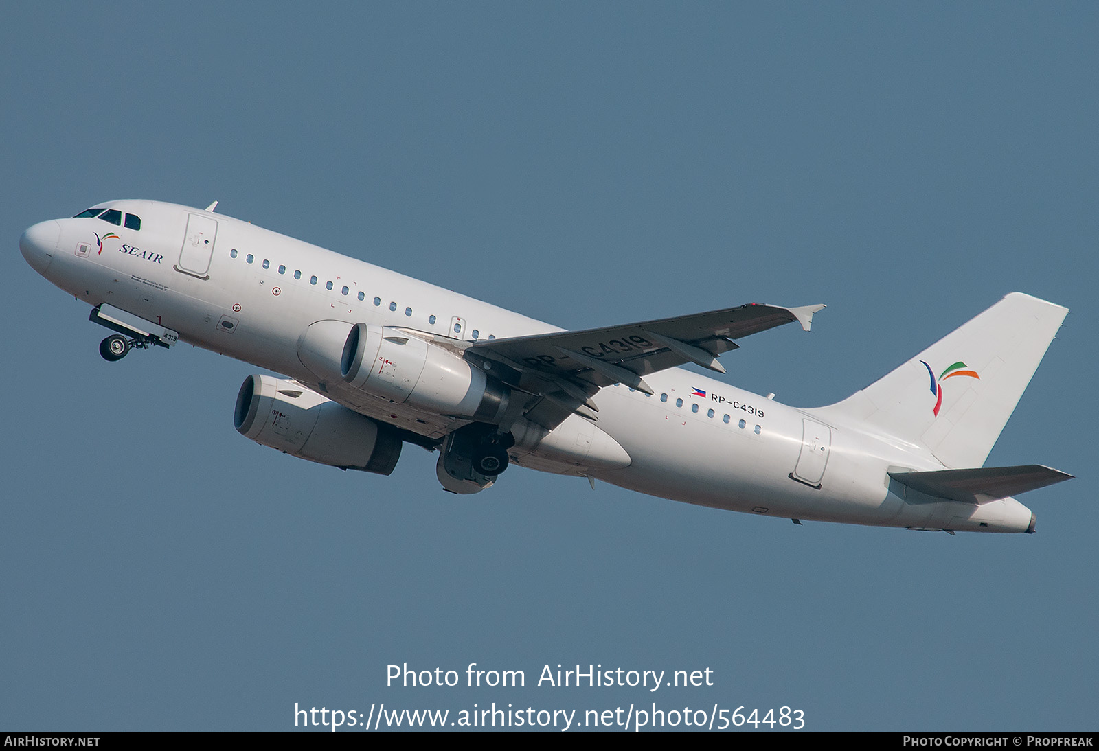 Aircraft Photo of RP-C4319 | Airbus A319-132 | SEAir - South East Asian Airlines | AirHistory.net #564483