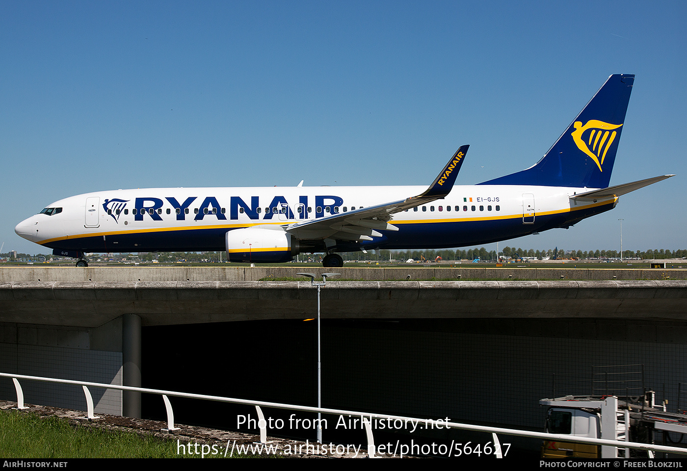 Aircraft Photo of EI-GJS | Boeing 737-800 | Ryanair | AirHistory.net #564627