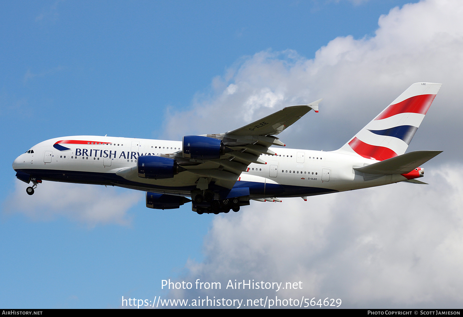 Aircraft Photo of G-XLEE | Airbus A380-841 | British Airways | AirHistory.net #564629