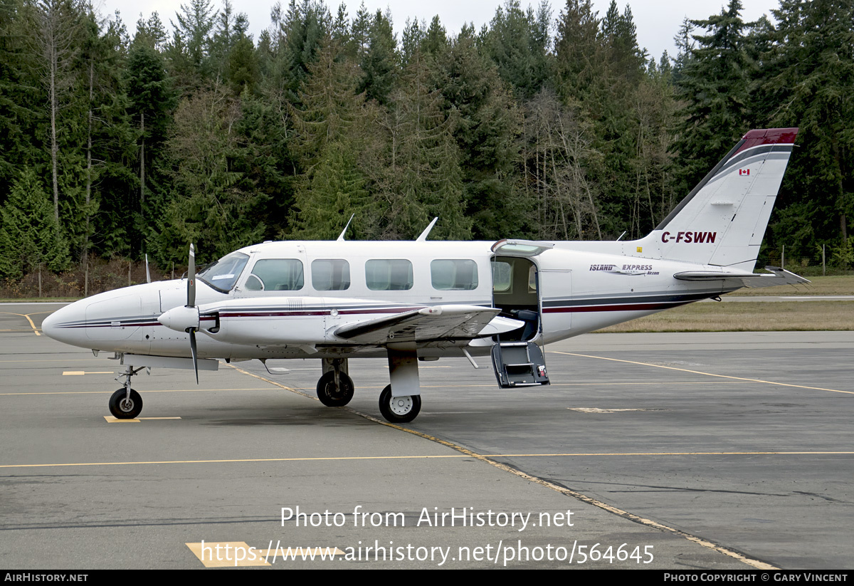 Aircraft Photo of C-FSWN | Piper PA-31-350 Navajo Chieftain | Island Express Air | AirHistory.net #564645