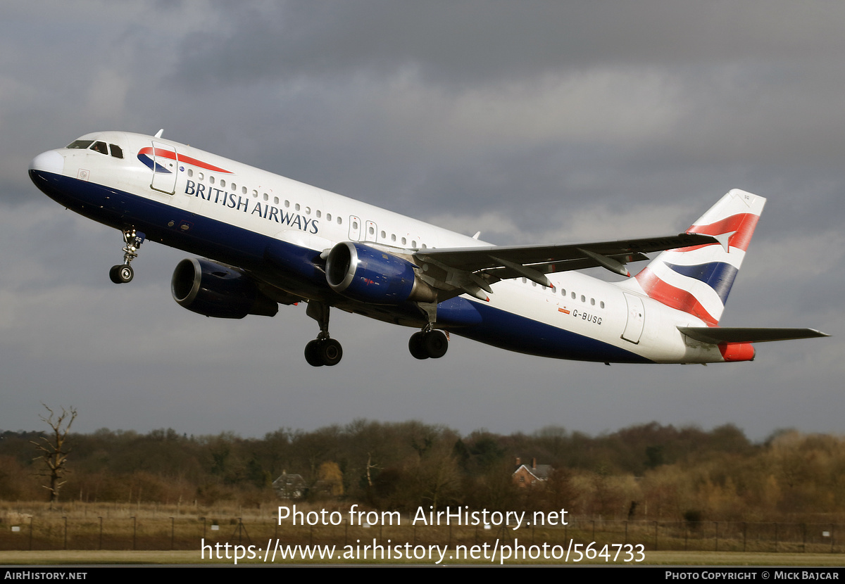 Aircraft Photo of G-BUSG | Airbus A320-211 | British Airways | AirHistory.net #564733