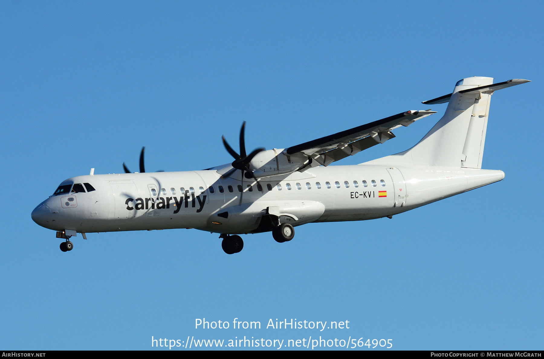 Aircraft Photo of EC-KVI | ATR ATR-72-500 (ATR-72-212A) | Canaryfly | AirHistory.net #564905