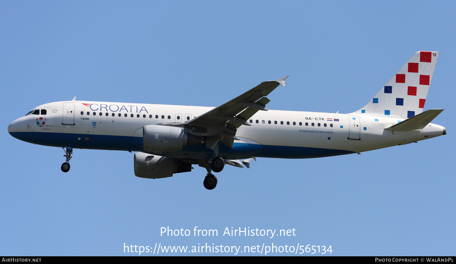 Aircraft Photo of 9A-CTK | Airbus A320-214 | Croatia Airlines | AirHistory.net #565134