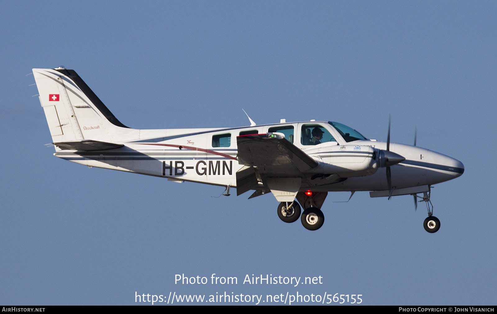 Aircraft Photo of HB-GMN | Raytheon 58 Baron | AirHistory.net #565155