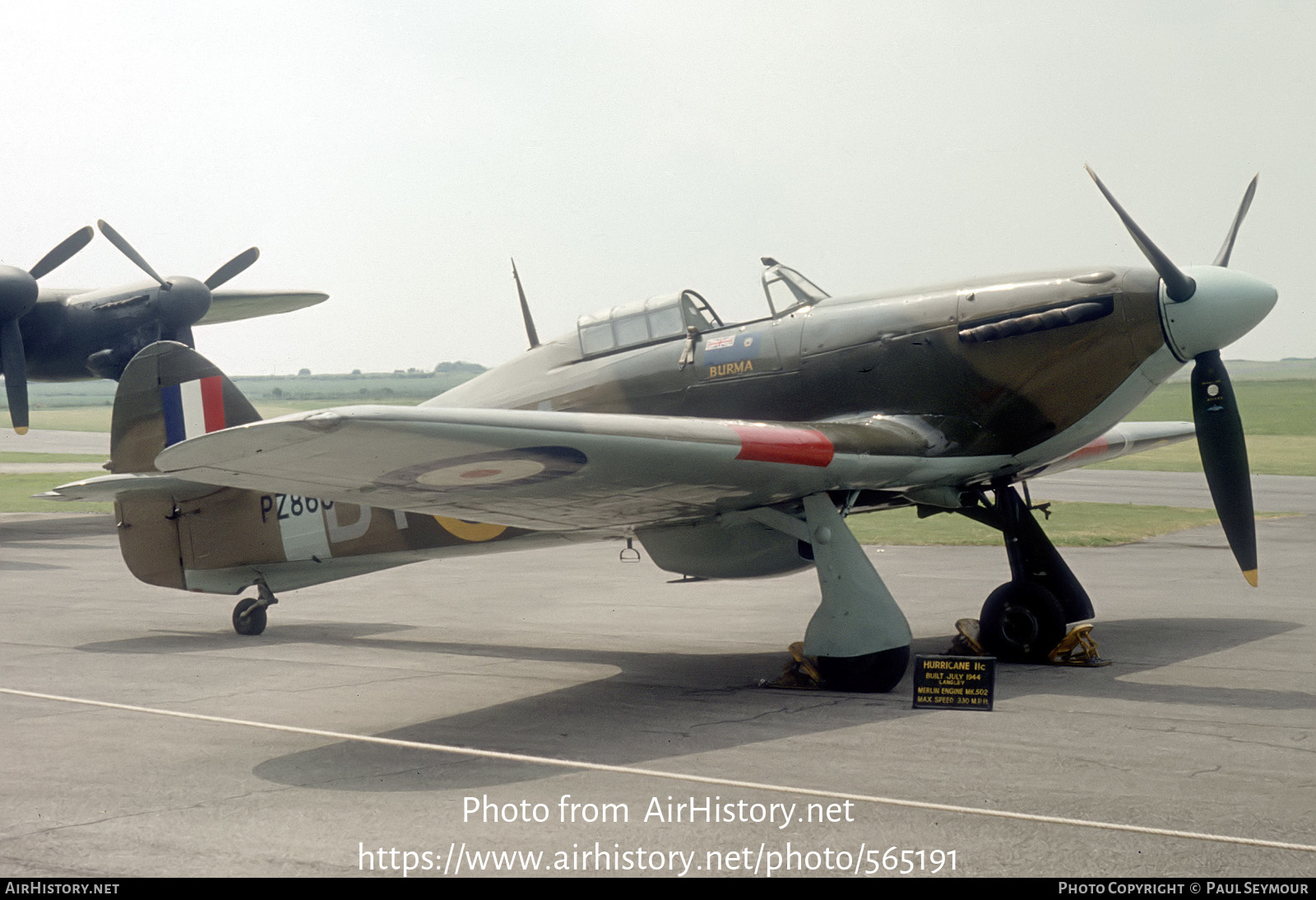 Aircraft Photo of PZ865 | Hawker Hurricane Mk2C | UK - Air Force | AirHistory.net #565191