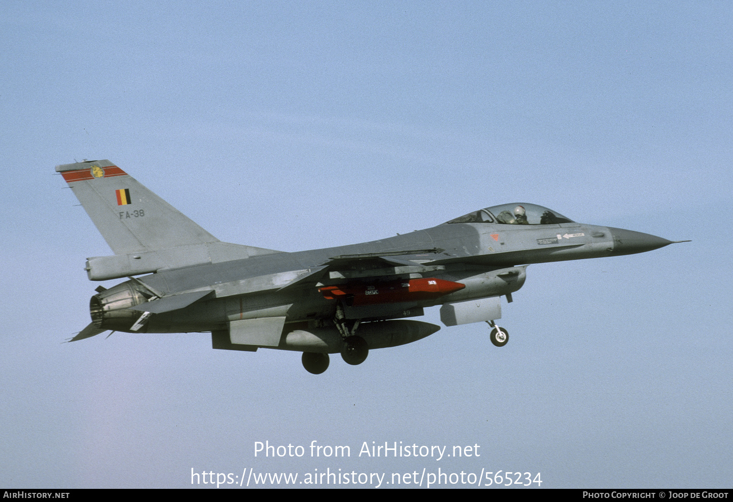 Aircraft Photo of FA-38 | General Dynamics F-16A Fighting Falcon | Belgium - Air Force | AirHistory.net #565234