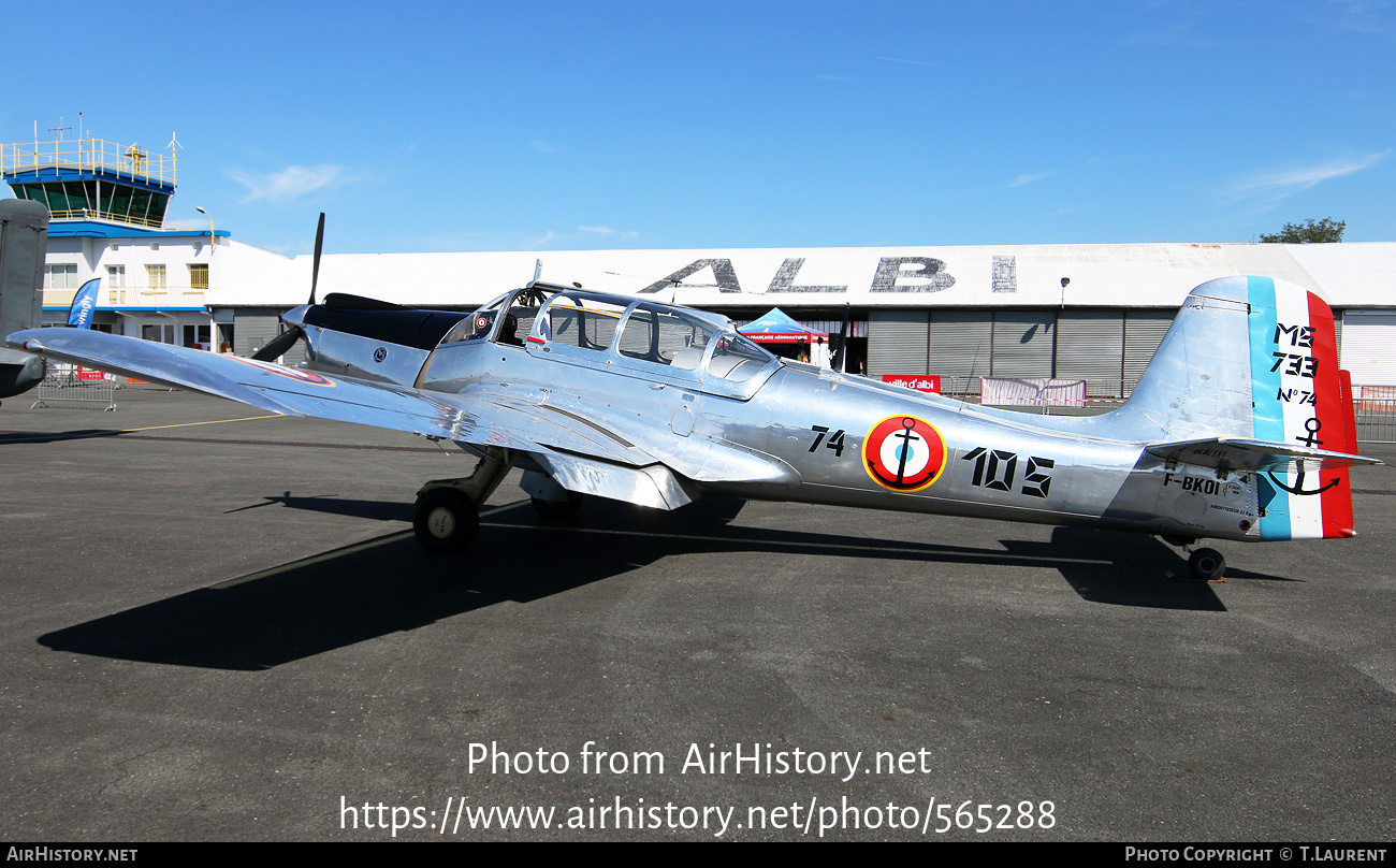 Aircraft Photo of F-BKOI / 74 | Morane-Saulnier MS-733 Alcyon | France - Navy | AirHistory.net #565288