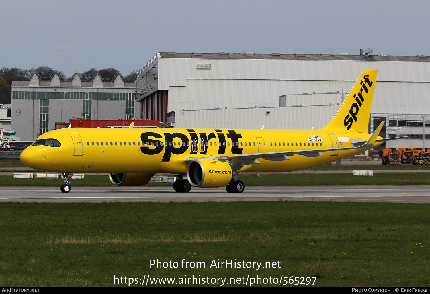 Aircraft Photo of D-AVZU | Airbus A321-271NX | Spirit Airlines | AirHistory.net #565297