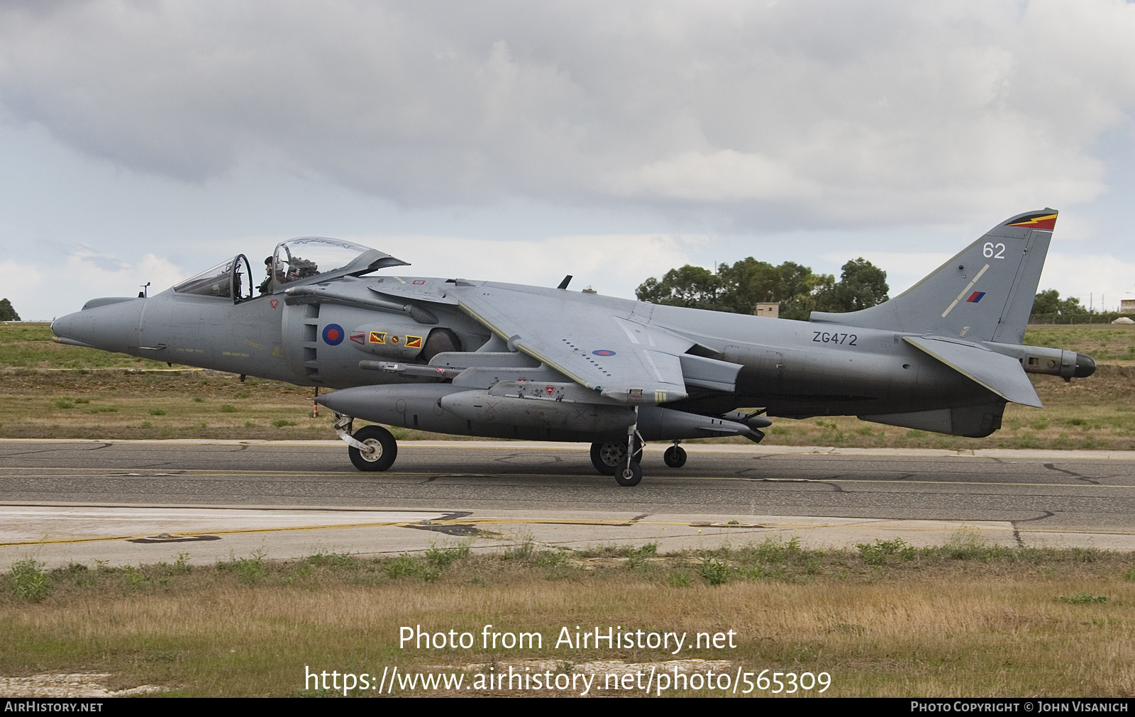 Aircraft Photo of ZG472 | British Aerospace Harrier GR7A | UK - Air Force | AirHistory.net #565309