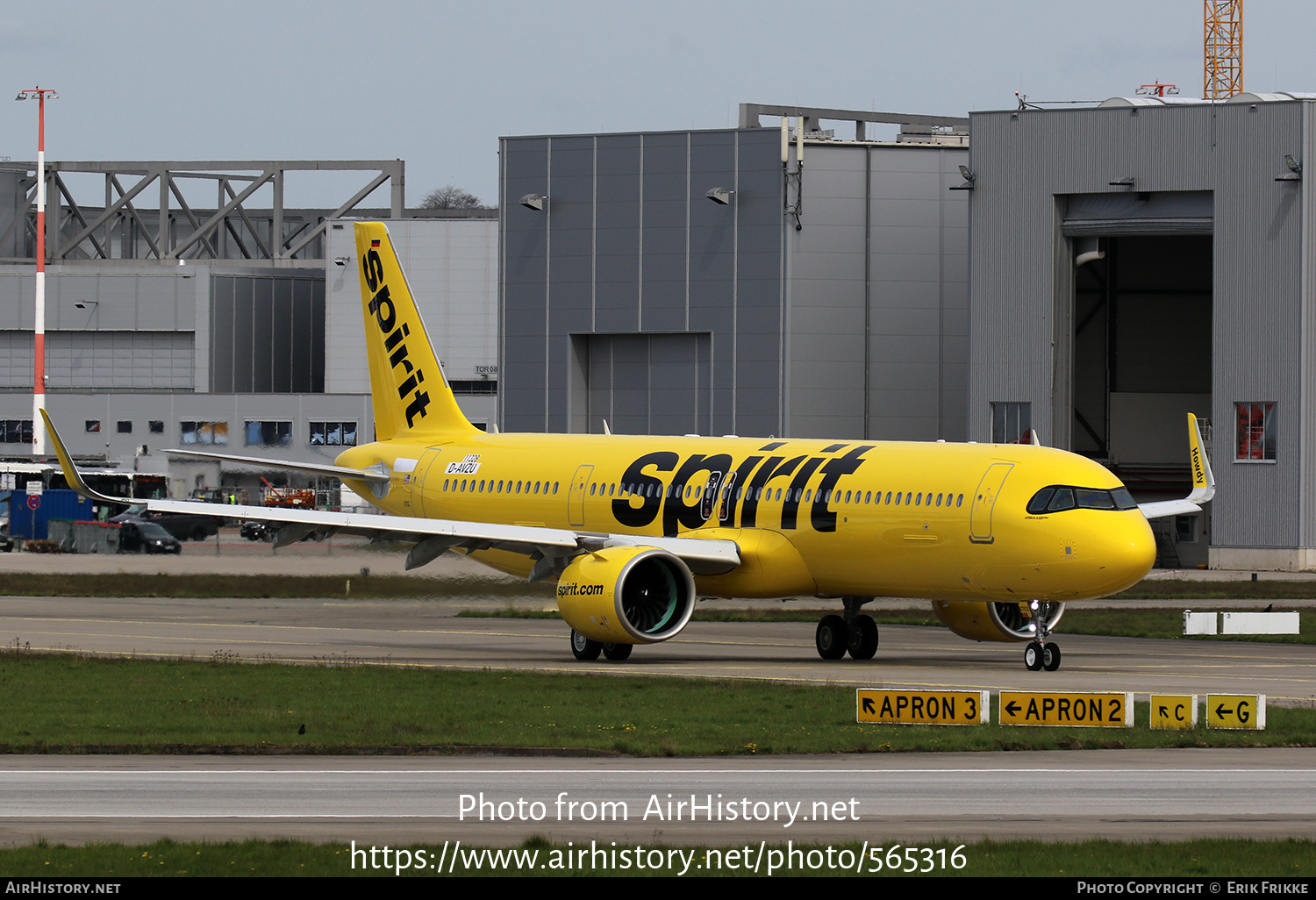 Aircraft Photo of D-AVZU | Airbus A321-271NX | Spirit Airlines | AirHistory.net #565316