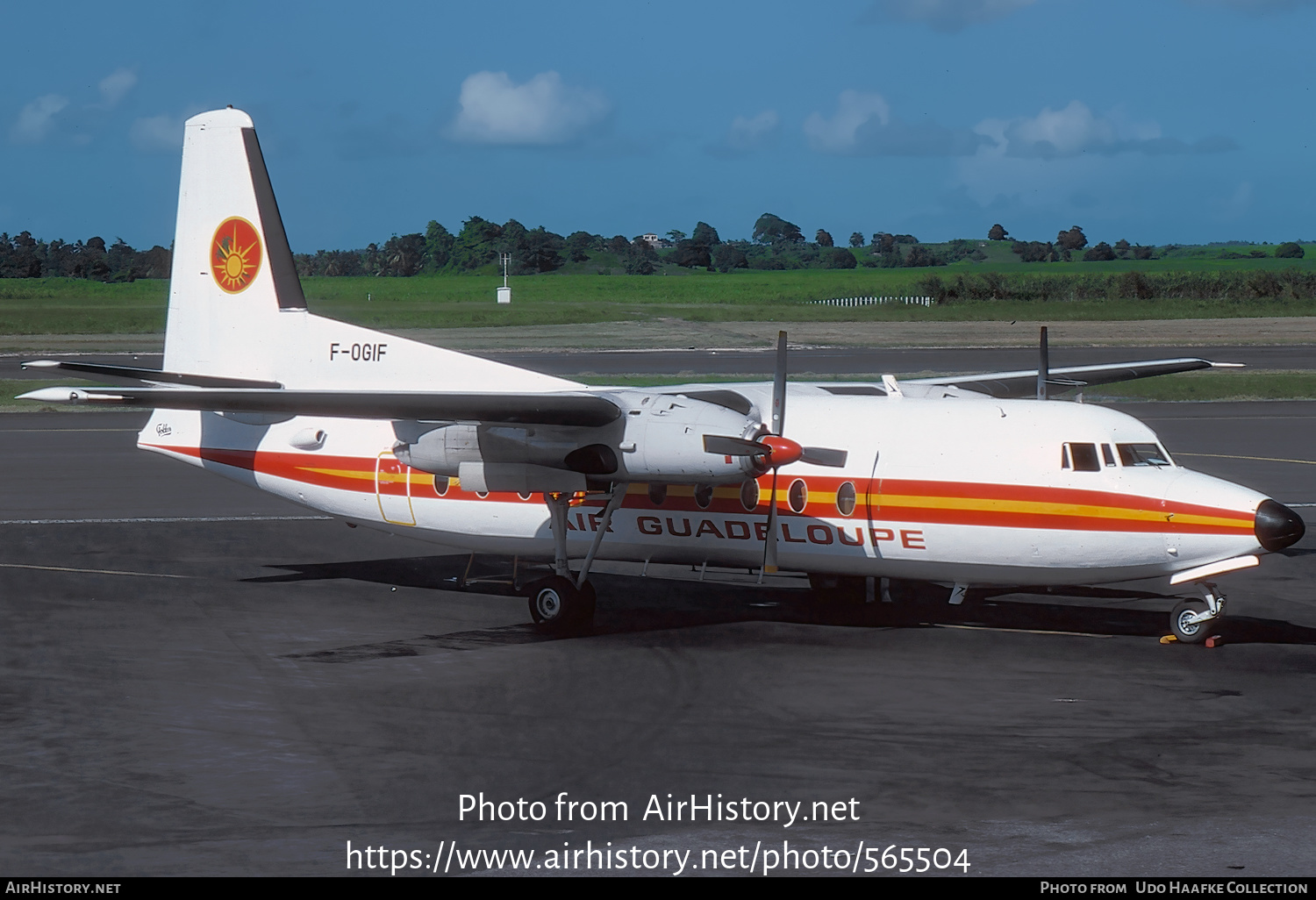 Aircraft Photo of F-OGIF | Fokker F27-200 Friendship | Air Guadeloupe | AirHistory.net #565504