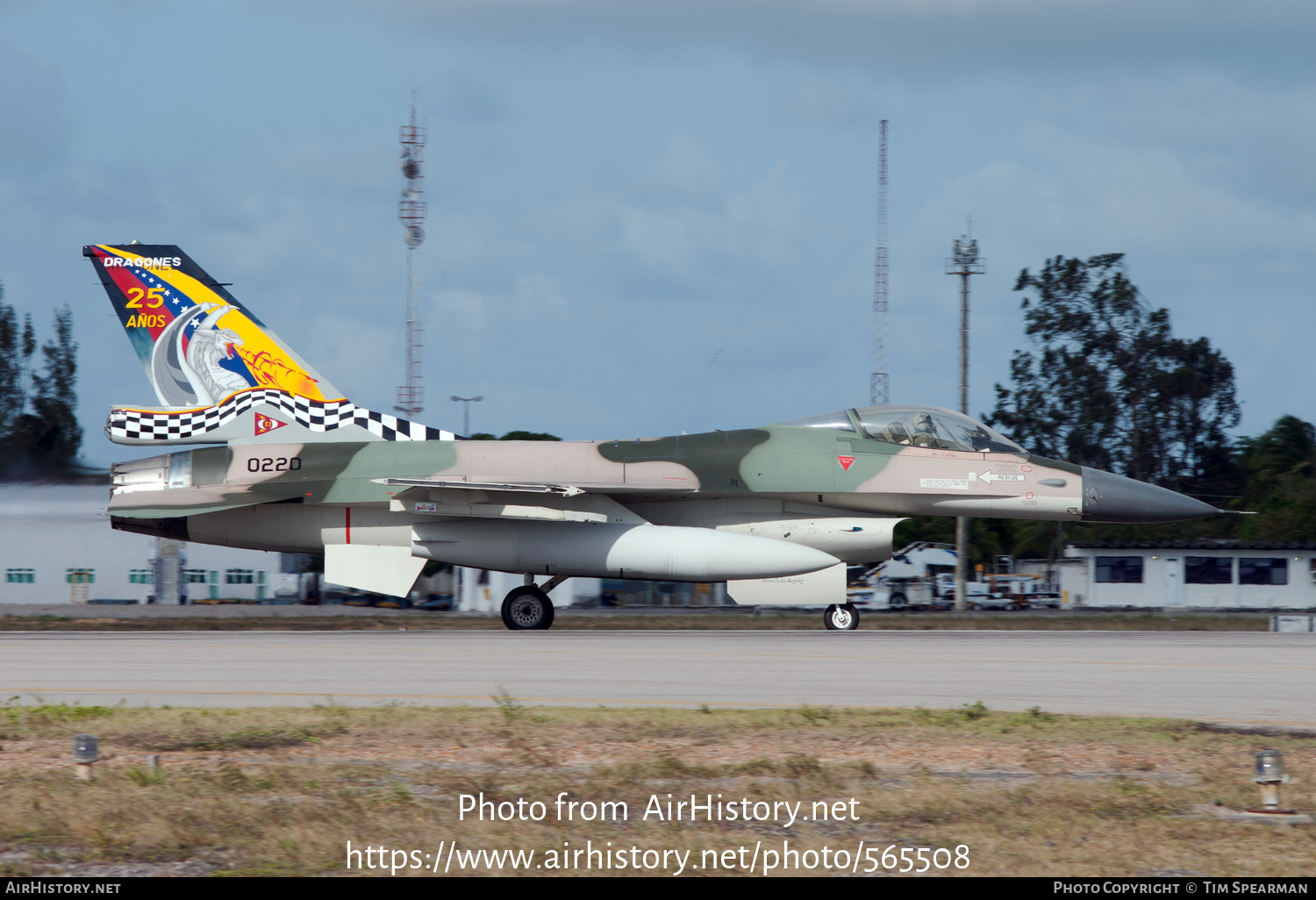 Aircraft Photo of 0220 | General Dynamics F-16A Fighting Falcon | Venezuela - Air Force | AirHistory.net #565508