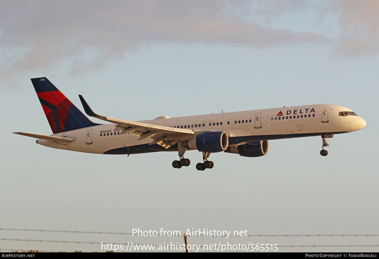 Aircraft Photo of N545US | Boeing 757-251 | Delta Air Lines | AirHistory.net #565515