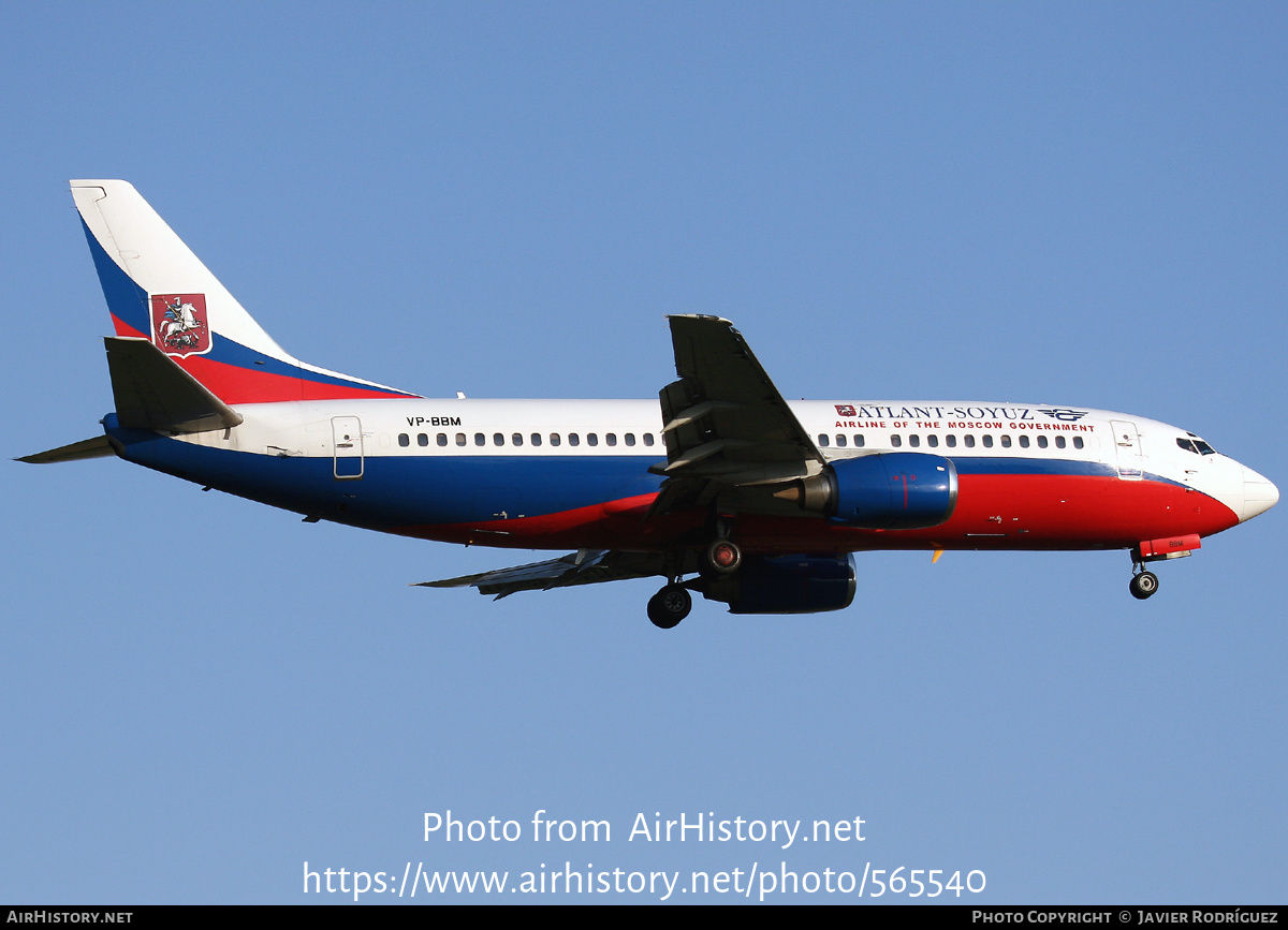 Aircraft Photo of VP-BBM | Boeing 737-347 | Atlant-Soyuz Airlines | AirHistory.net #565540