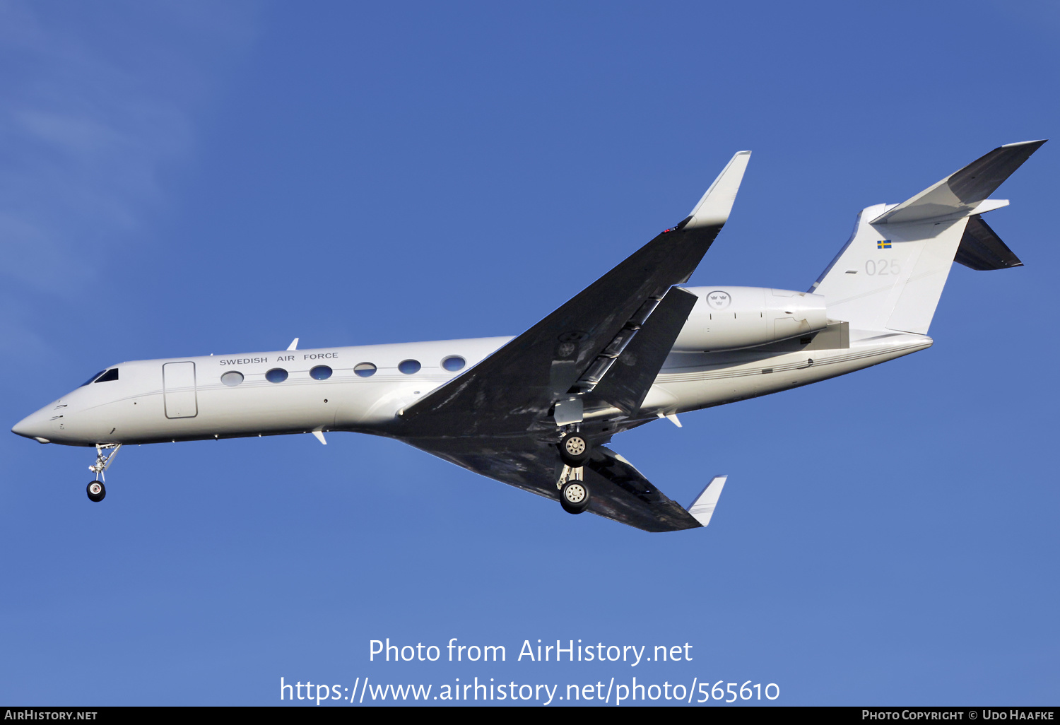 Aircraft Photo of 102005 | Gulfstream Aerospace Tp102D Gulfstream V | Sweden - Air Force | AirHistory.net #565610