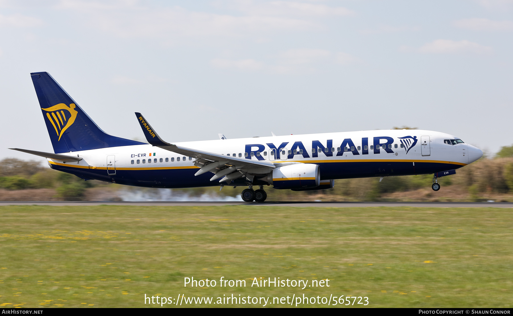 Aircraft Photo of EI-EVR | Boeing 737-8AS | Ryanair | AirHistory.net #565723