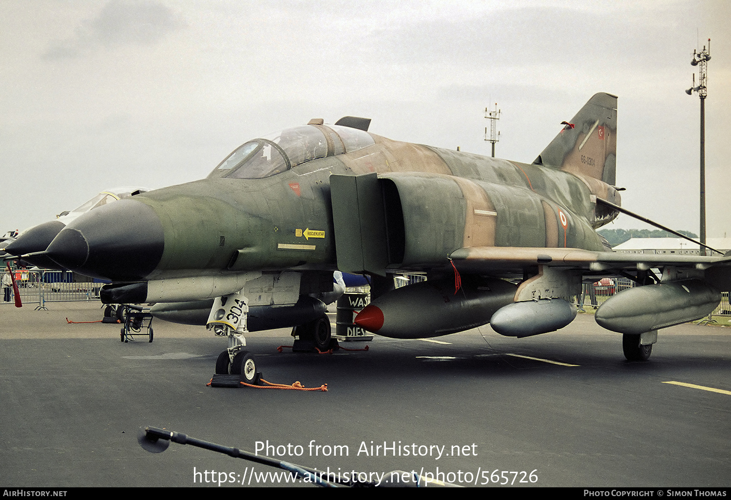 Aircraft Photo of 66-0304 | McDonnell Douglas F-4E Phantom II | Turkey - Air Force | AirHistory.net #565726