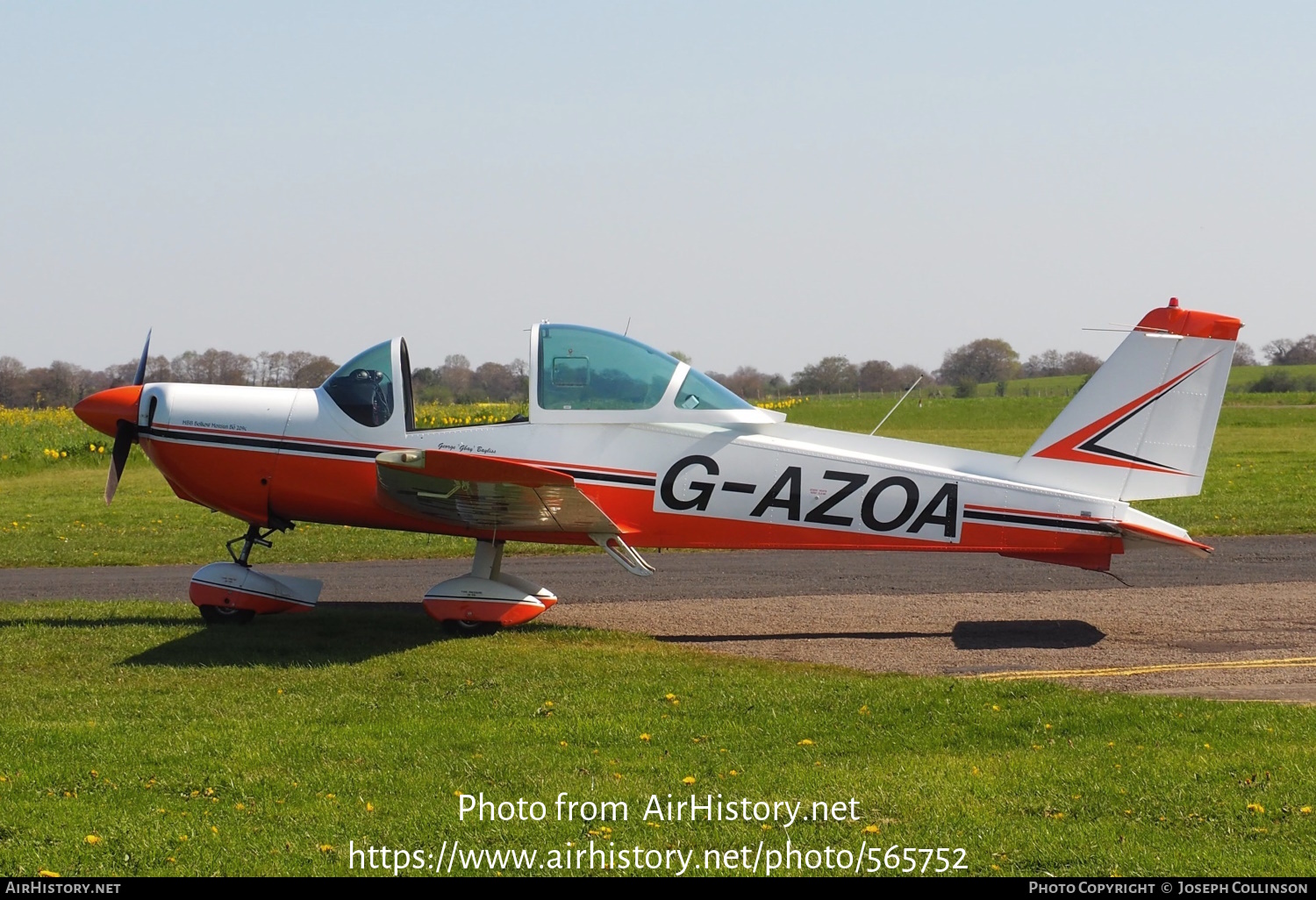 Aircraft Photo of G-AZOA | Bolkow BO-209 Monsun | AirHistory.net #565752