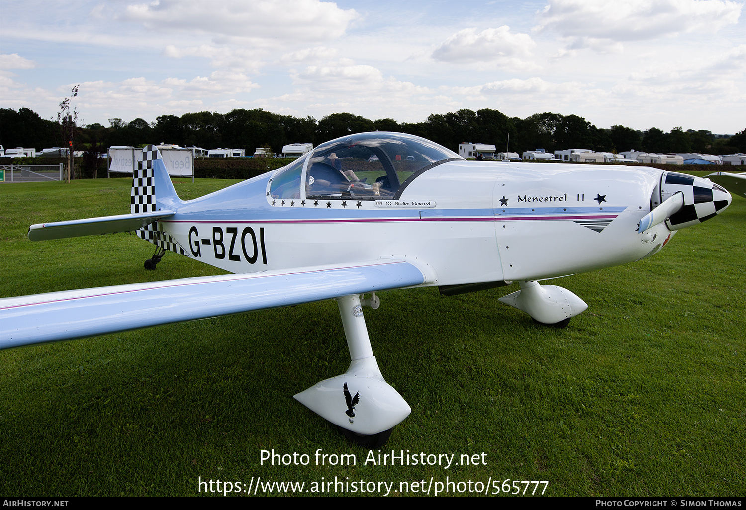 Aircraft Photo of G-BZOI | Nicollier HN-700 Menestrel II | AirHistory.net #565777