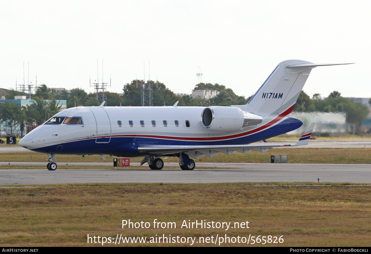 Aircraft Photo of N171AM | Bombardier Challenger 605 (CL-600-2B16) | AirHistory.net #565826