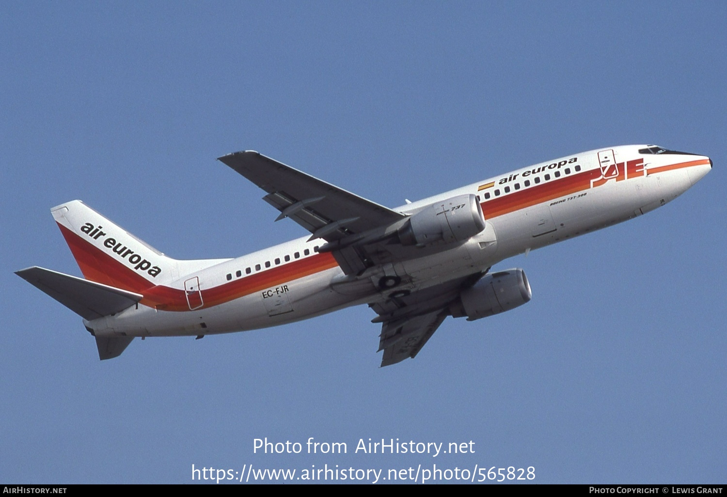 Aircraft Photo of EC-FJR | Boeing 737-3Y0 | Air Europa | AirHistory.net #565828